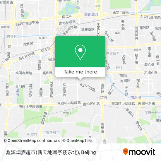 鑫源烟酒超市(新天地写字楼东北) map