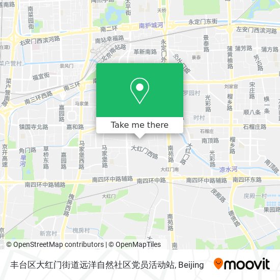 丰台区大红门街道远洋自然社区党员活动站 map