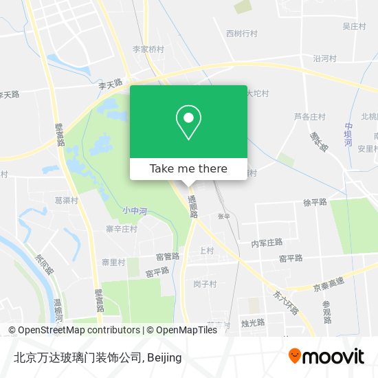北京万达玻璃门装饰公司 map