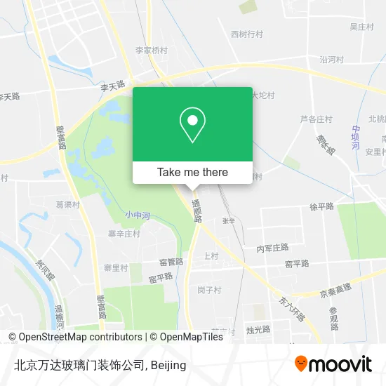 北京万达玻璃门装饰公司 map