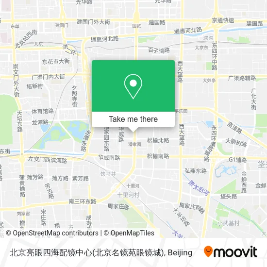 北京亮眼四海配镜中心(北京名镜苑眼镜城) map