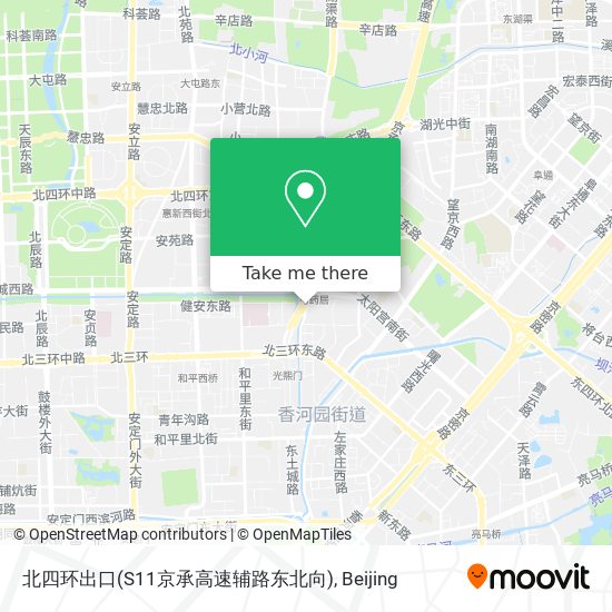 北四环出口(S11京承高速辅路东北向) map