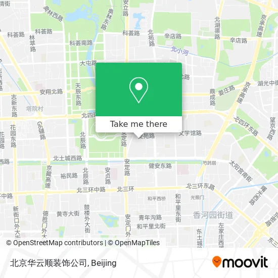 北京华云顺装饰公司 map