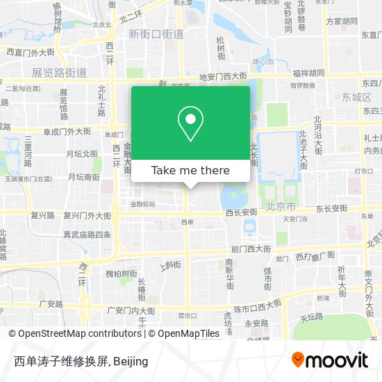 西单涛子维修换屏 map