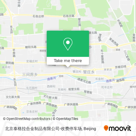 北京泰格拉合金制品有限公司-收费停车场 map