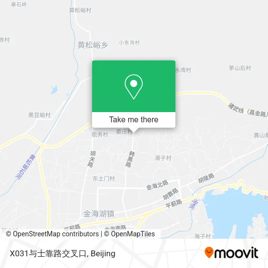 X031与士靠路交叉口 map