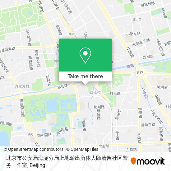 北京市公安局海淀分局上地派出所体大颐清园社区警务工作室 map