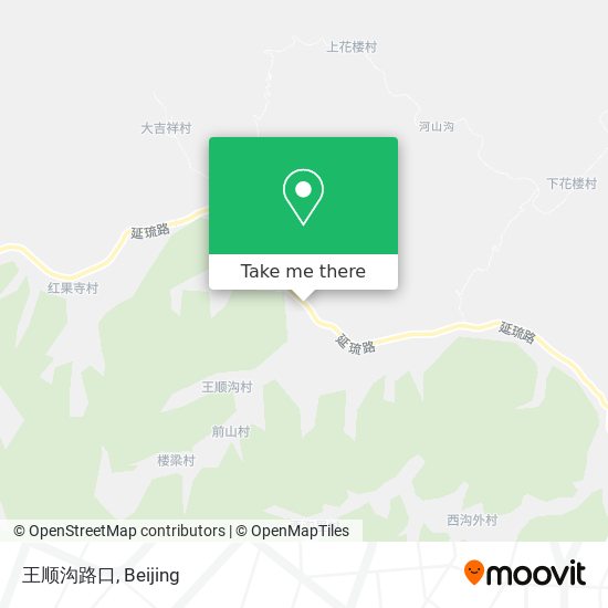 王顺沟路口 map