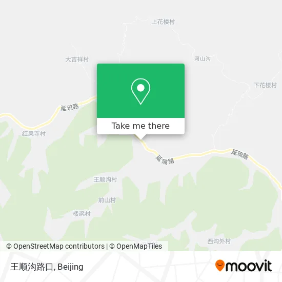王顺沟路口 map