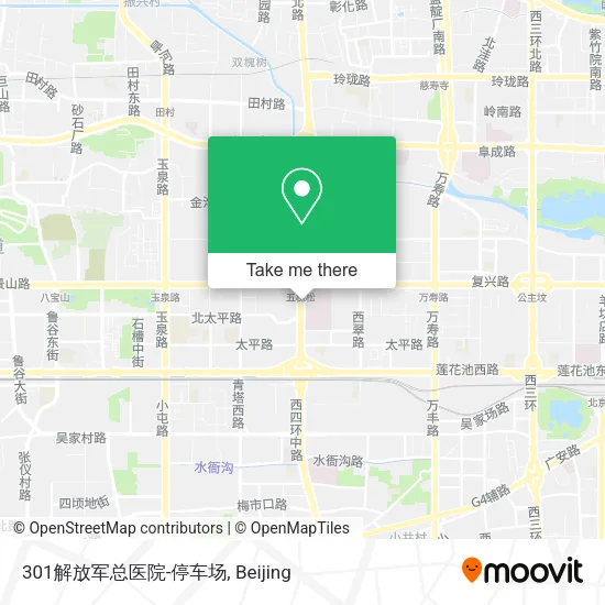 301解放军总医院-停车场 map