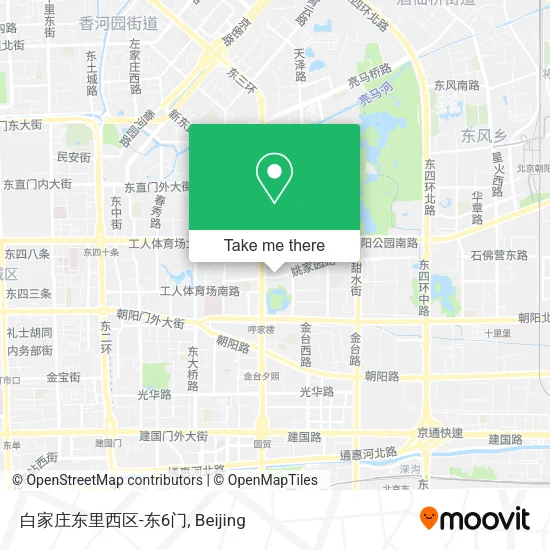 白家庄东里西区-东6门 map