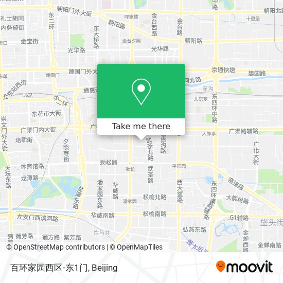 百环家园西区-东1门 map