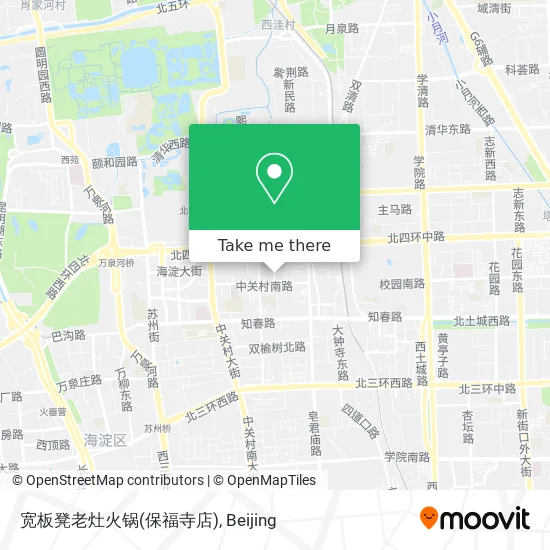 宽板凳老灶火锅(保福寺店) map
