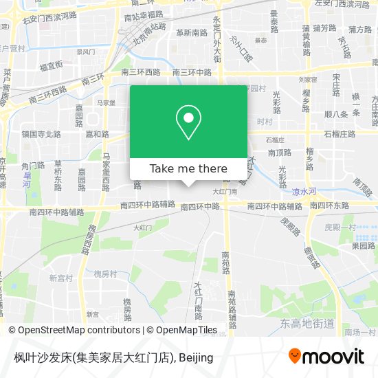 枫叶沙发床(集美家居大红门店) map