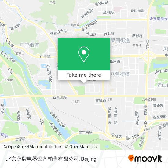北京萨牌电器设备销售有限公司 map