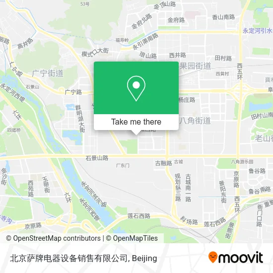 北京萨牌电器设备销售有限公司 map