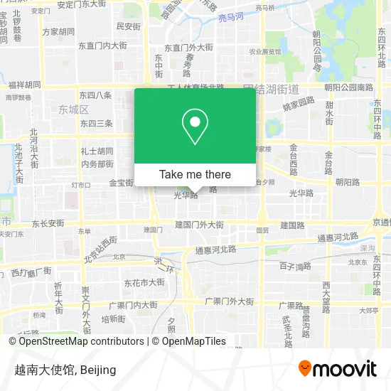 越南大使馆 map