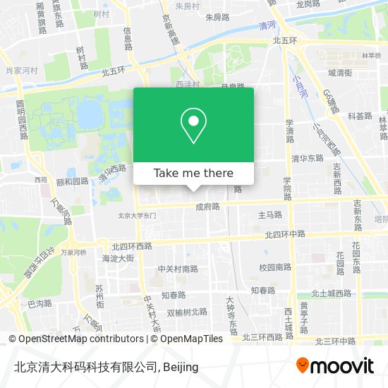 北京清大科码科技有限公司 map