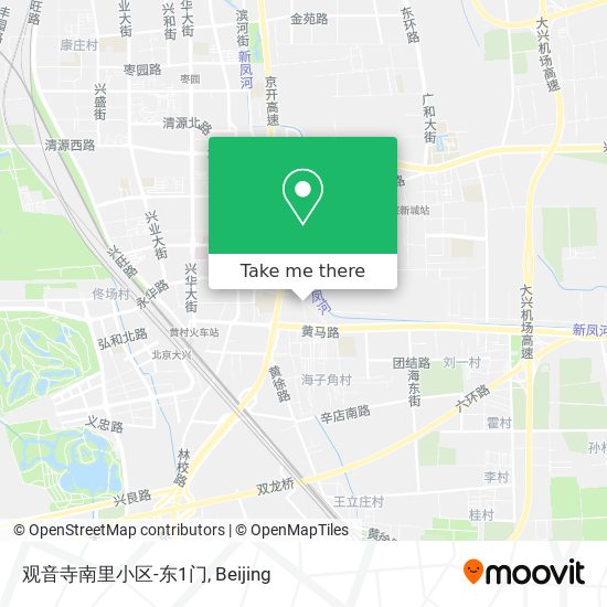 观音寺南里小区-东1门 map