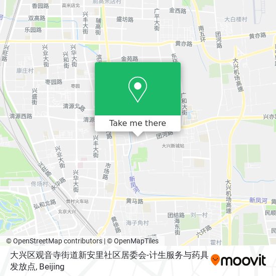 大兴区观音寺街道新安里社区居委会-计生服务与药具发放点 map