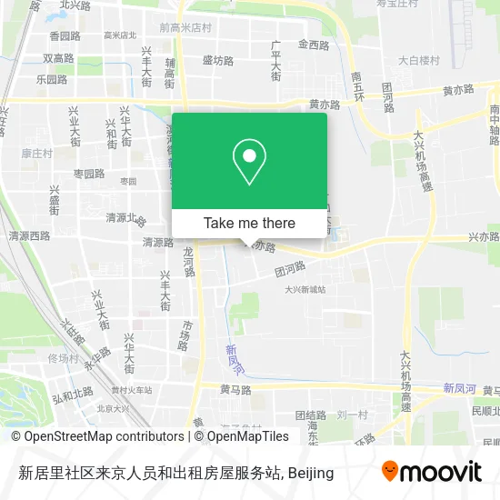 新居里社区来京人员和出租房屋服务站 map