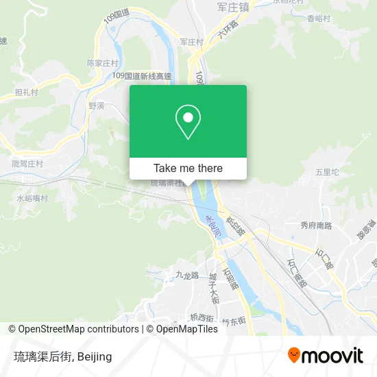 琉璃渠后街 map