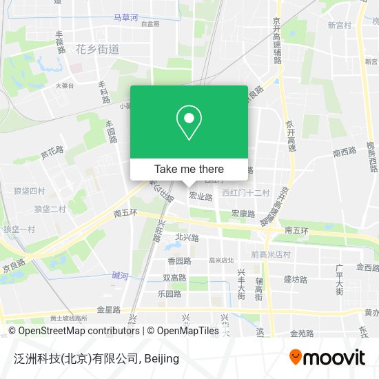泛洲科技(北京)有限公司 map