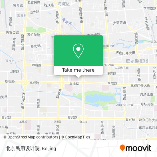北京民用设计院 map