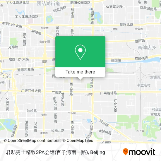 君邸男士精致SPA会馆(百子湾南一路) map
