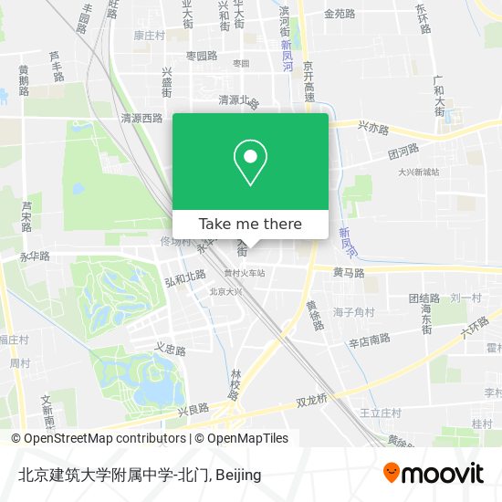 北京建筑大学附属中学-北门 map
