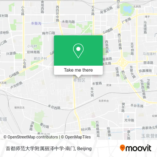 首都师范大学附属丽泽中学-南门 map
