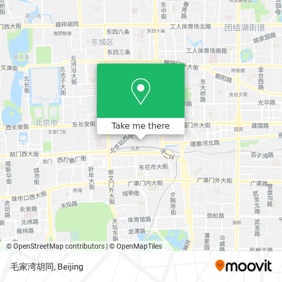 毛家湾胡同 map
