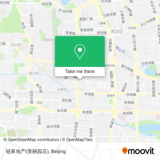 链家地产(美丽园店) map