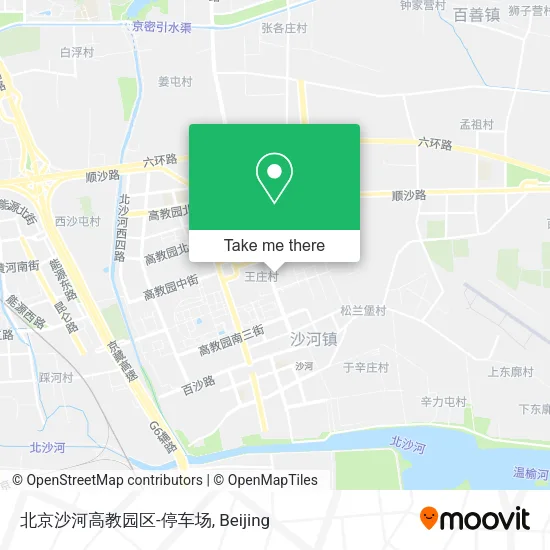 北京沙河高教园区-停车场 map