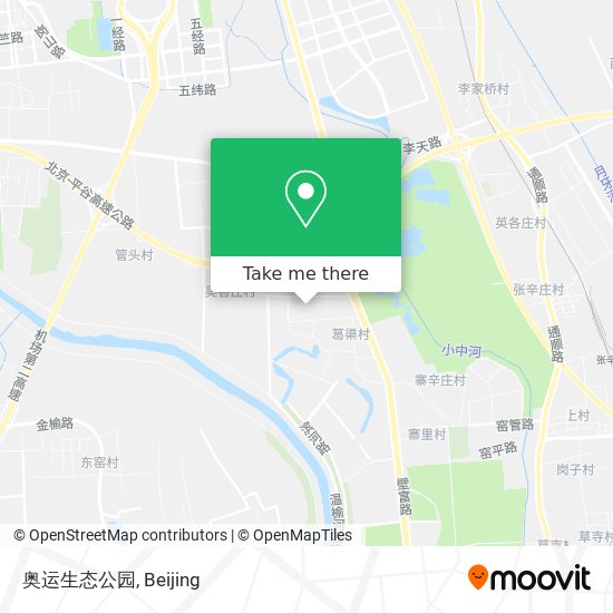 奥运生态公园 map