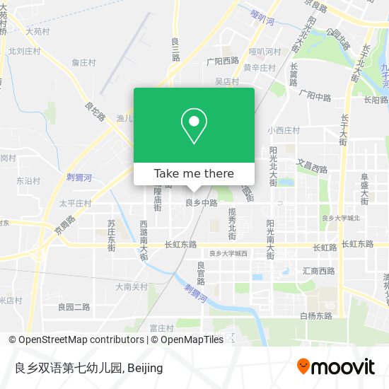 良乡双语第七幼儿园 map
