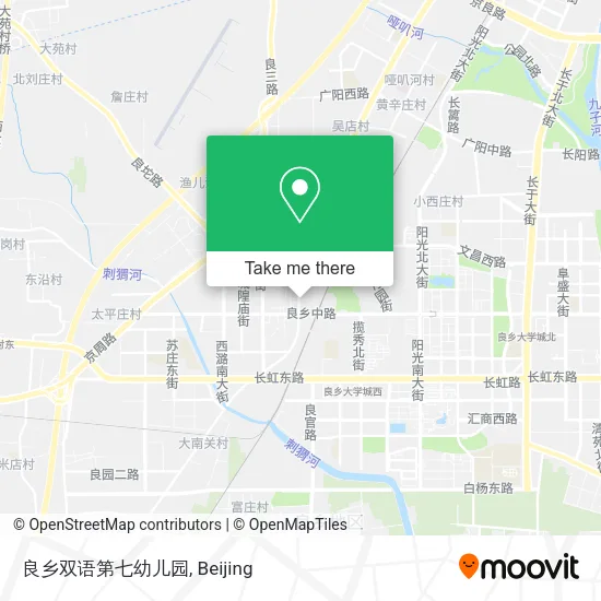 良乡双语第七幼儿园 map