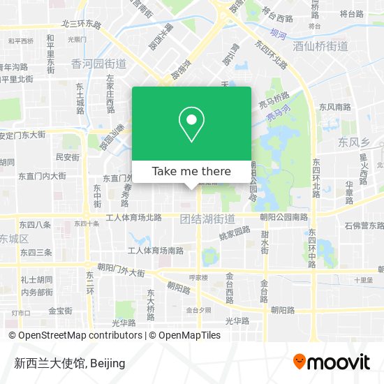 新西兰大使馆 map