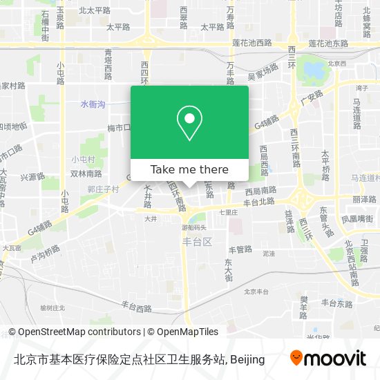 北京市基本医疗保险定点社区卫生服务站 map
