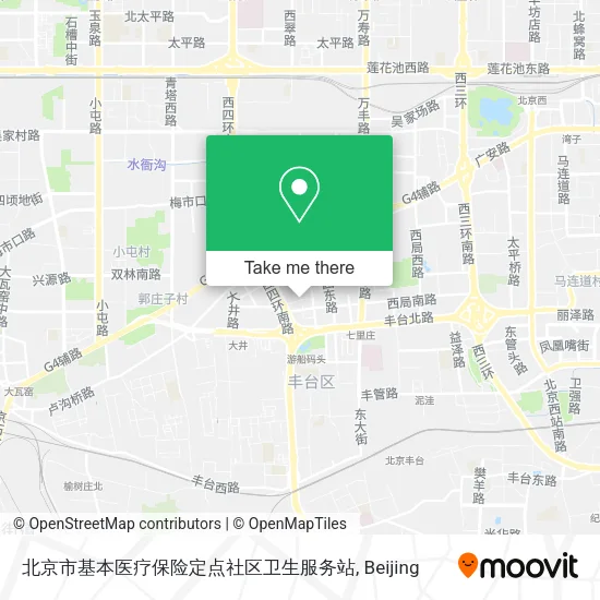 北京市基本医疗保险定点社区卫生服务站 map