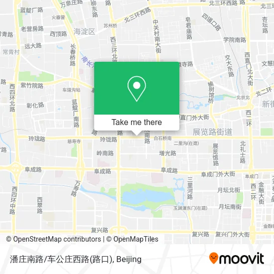 潘庄南路/车公庄西路(路口) map