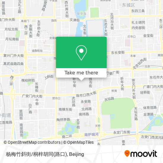 杨梅竹斜街/桐梓胡同(路口) map