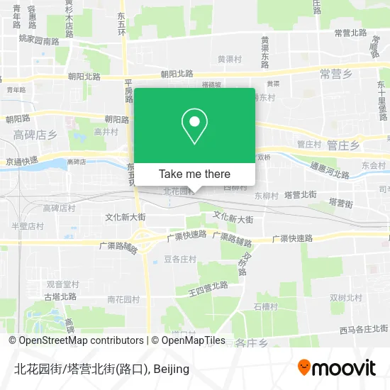 北花园街/塔营北街(路口) map