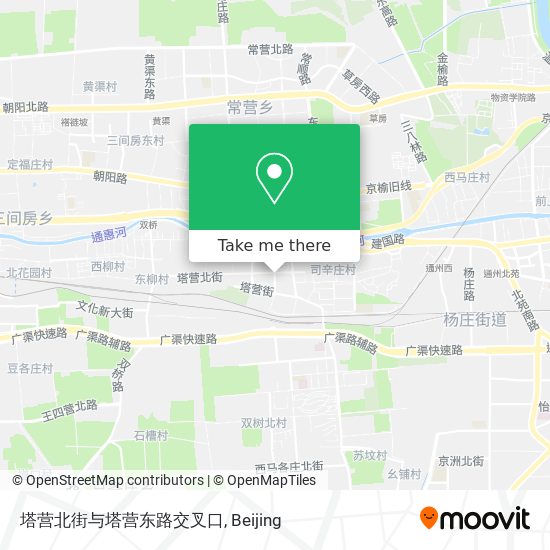 塔营北街与塔营东路交叉口 map