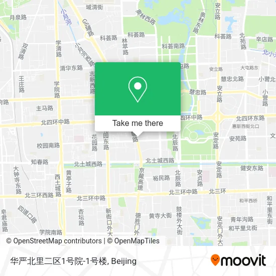 华严北里二区1号院-1号楼 map