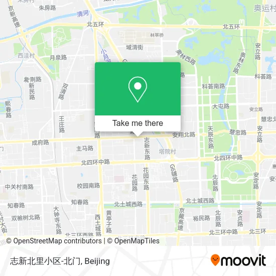 志新北里小区-北门 map