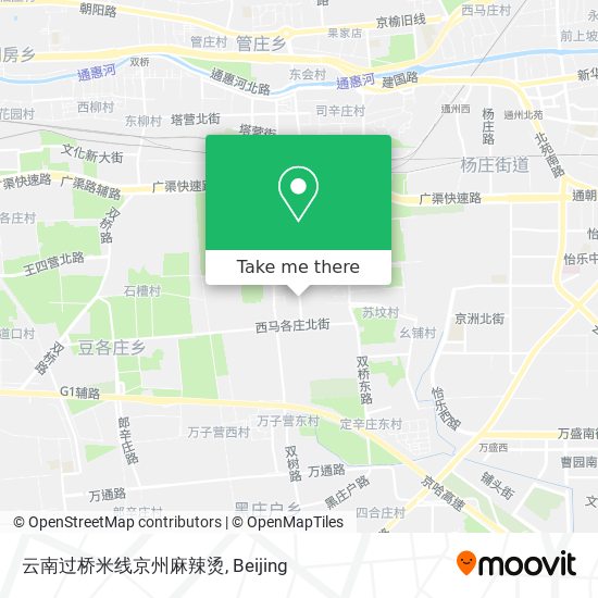 云南过桥米线京州麻辣烫 map