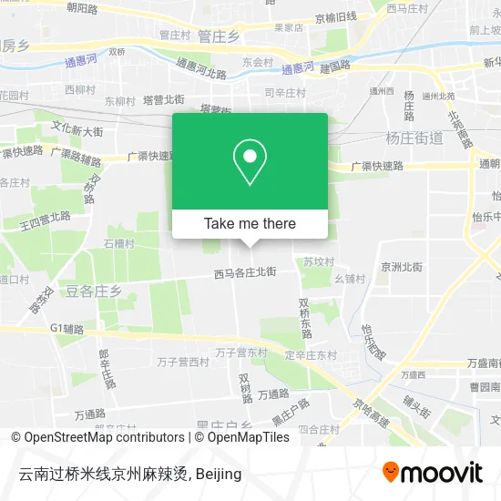 云南过桥米线京州麻辣烫 map