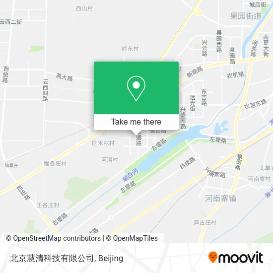北京慧清科技有限公司 map