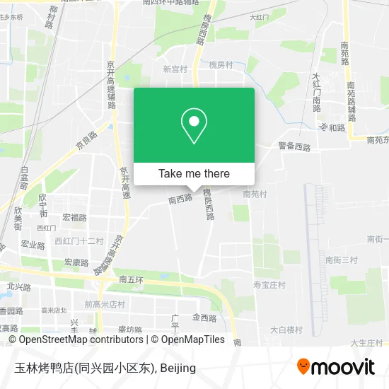 玉林烤鸭店(同兴园小区东) map